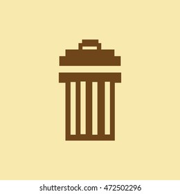 Recycle Bin, Dust Bin, Trash Can Icon.