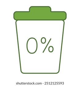 Recycle Bin Editable Line Icons. Green Technology, Net Zero, Carbon Neutral and Environmental Sustainability Concept in Minimal Style. Thin Outline Icons Collection