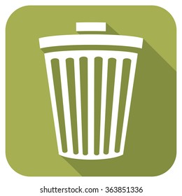 recycle bin flat icon