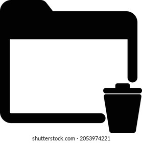  recycle bin folder Isolated Vector icon which can easily modify or edit

