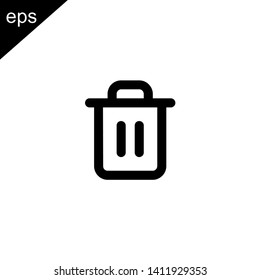 recycle bin garbage delete icon design vector symbol