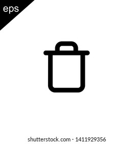 recycle bin garbage delete icon design vector symbol