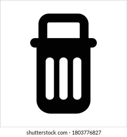 icono de la papelera de reciclaje Icono de la basura Separación de residuos para el medio ambiente