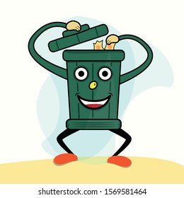 Recycle Bin For Garbage vector image