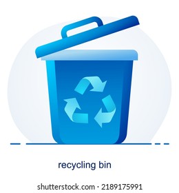 Recycle Bin And Bin Icon Concept