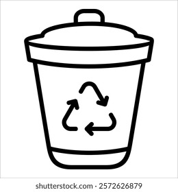 Recycle Bin Icon Element For Design