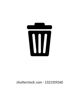 Recycle Bin Icon Flat Style Vector Stock Vector (Royalty Free ...