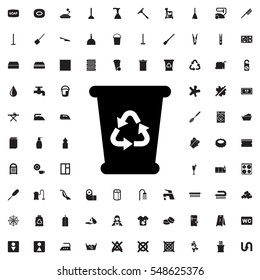 recycle bin icon illustration isolated vector sign symbol