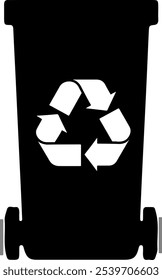Icono de la papelera de reciclaje aislado sobre fondo blanco