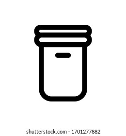 recycle bin icon or logo isolated sign symbol vector illustration - high quality black style vector icons