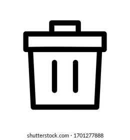 recycle bin icon or logo isolated sign symbol vector illustration - high quality black style vector icons