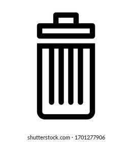 recycle bin icon or logo isolated sign symbol vector illustration - high quality black style vector icons