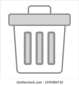 recycle bin icon modern illustration
