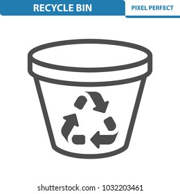 Recycle Bin Icon. Professional, pixel perfect icons optimized for both large and small resolutions. EPS 8 format. 12x size for preview.
