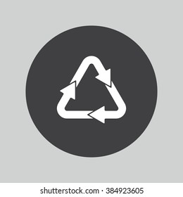 Recycle bin icon. Reuse / reduce symbol.