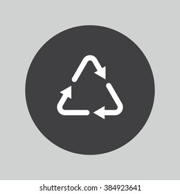 Recycle bin icon. Reuse / reduce symbol.