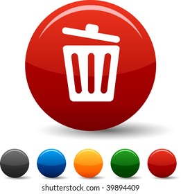 Recycle bin.  icon set. Vector illustration.