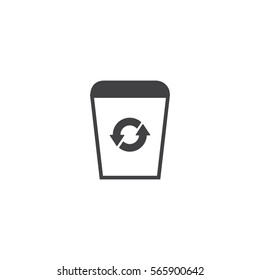 recycle bin icon. sign design