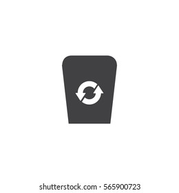 recycle bin icon. sign design
