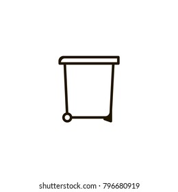 recycle bin icon. sign design