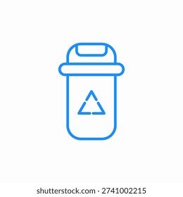 recycle bin icon sign vector