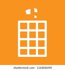 Recycle bin icon, stock vector illustration, EPS10.