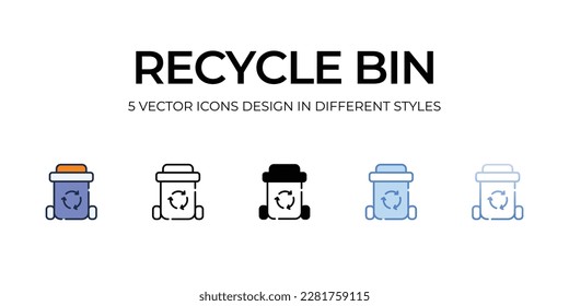 Icono de Papelera de reciclaje. Adecuado para diseño de páginas Web, aplicaciones móviles, UI, UX y GUI.