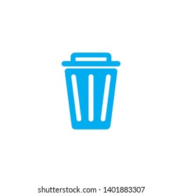 Recycle bin icon symbol isolated on white background