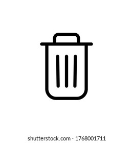 Recycle bin icon symbol vector illustration. Trash can icon symbol