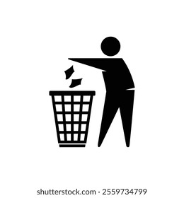 Recycle bin icon. Trash Can icon vector illustration