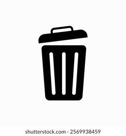 Recycle bin icon. Trash Can icon fully editable vector template