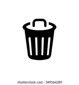 Recycle bin icon. trash symbol. 