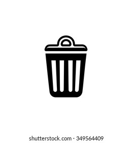 Recycle bin icon. trash symbol. 