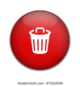 Recycle bin icon. trash symbol. 