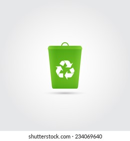 Recycle bin icon - Vector