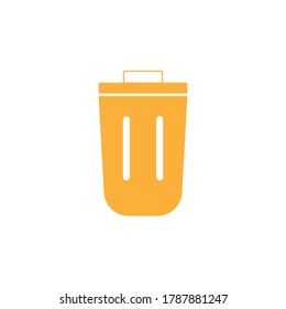 Ilustración de diseño vectorial de icono de papelera de reciclaje