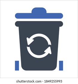 Recycle Bin Icon, vector graphics