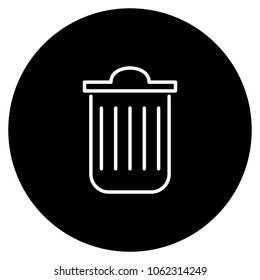 Recycle bin icon. Vector illustration