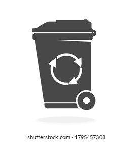 Recycle Bin Icon - Vector Illustration