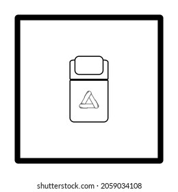 recycle bin icon vector illustration logo template for many purpose. Isolated on white background