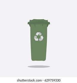 Recycle bin icon, vector illustration design. Ecology objects collection.