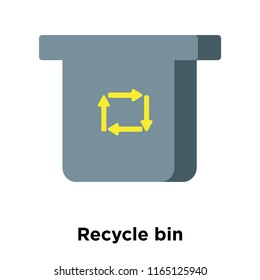 Recycle bin icon vector isolated on white background, Recycle bin transparent sign , colorful equipment symbols