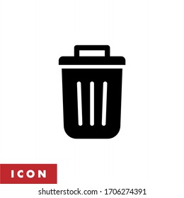 Recycle bin icon vector isolated. Trash bin icon