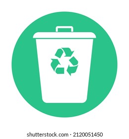Recycle bin icon vector isolated. Trash bin icon