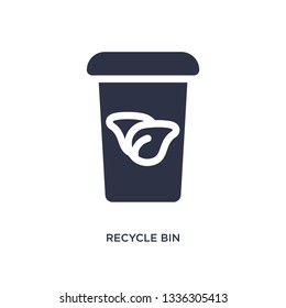 recycle bin isolated icon. Simple element illustration from ecology concept. recycle bin editable logo symbol design on white background. Can be use for web and mobile.