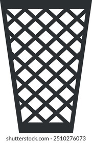 Recycle bin line icon. Trash can symbol