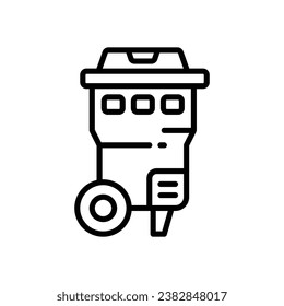 recycle bin line icon. vector icon for your website, mobile, presentation, and logo design.
