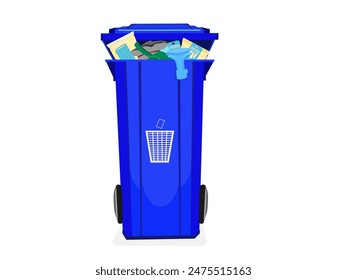 recycle bin on a white background.