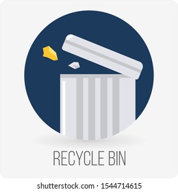 Recycle Bin and other icon concept