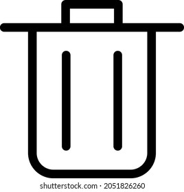  Diseño de iconos de contorno de la papelera de reciclaje
